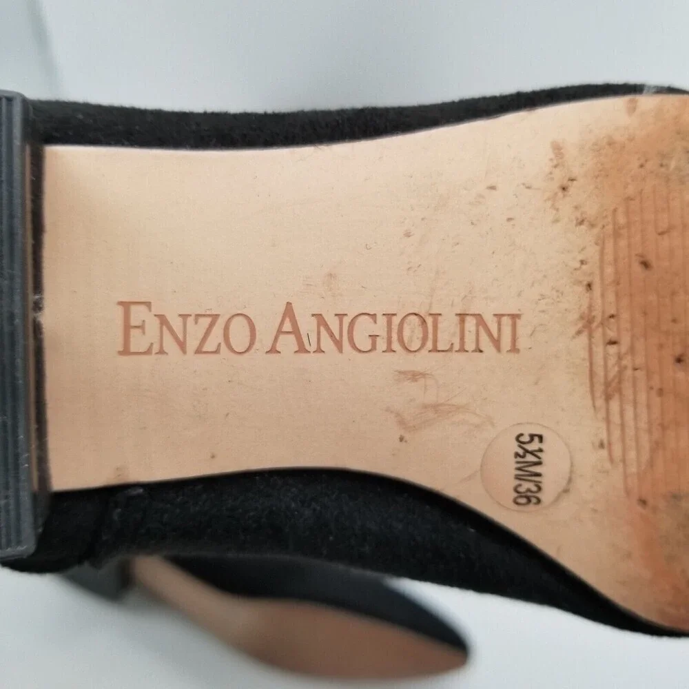Enzo‎ Angiolini Womens Black Faux Suede Meloren Over The Knee Boots 5.5 M